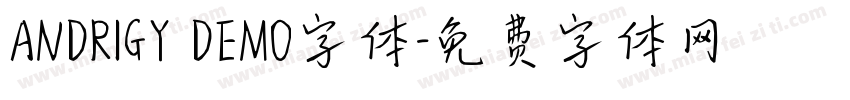 ANDRIGY DEMO字体字体转换